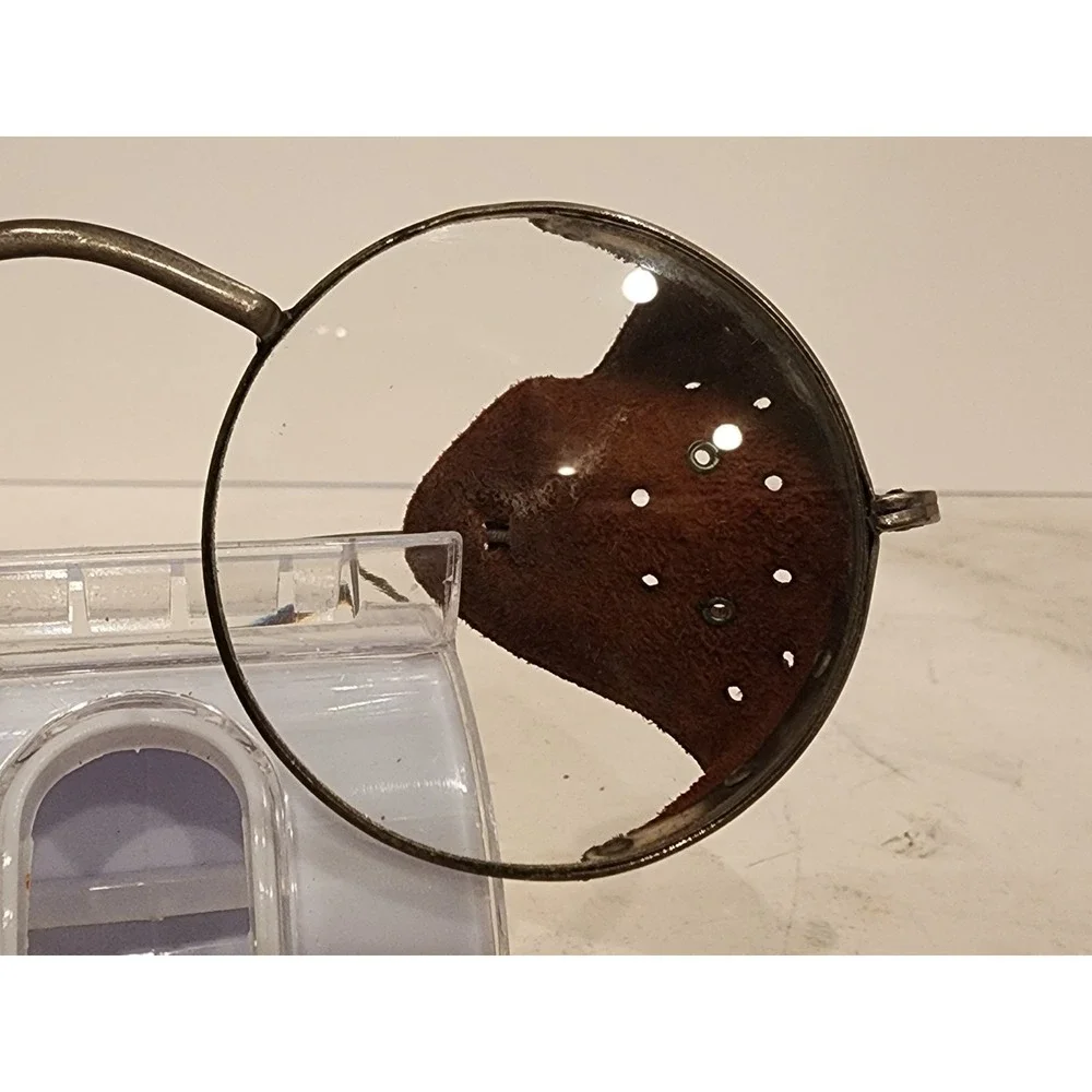 Vintage Antique Willson Safety‎ Glasses Goggles Steam Punk Motorcycle
